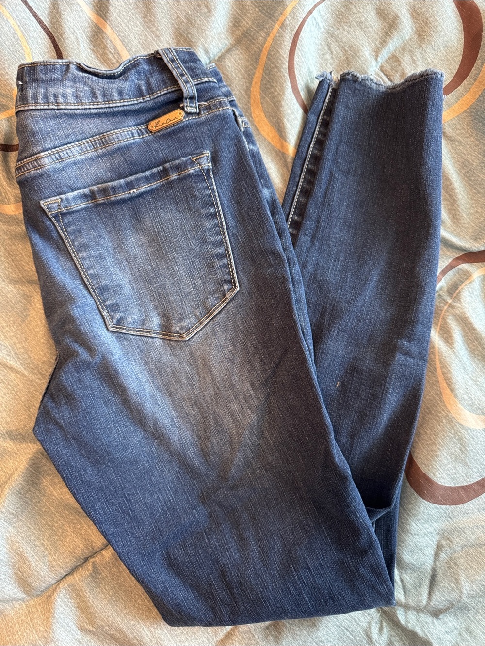 KanCan Dark Blue Distressed Skinny Jeans